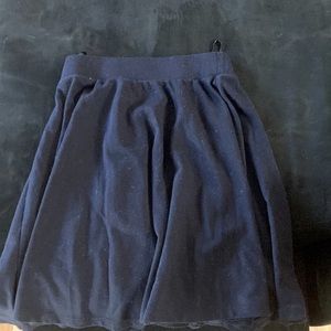 Cute navy short-mid skirt